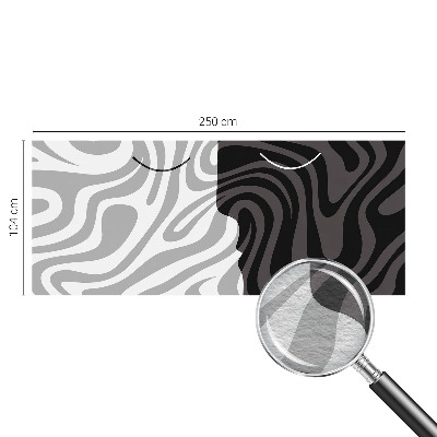 Vlies-Fototapete fürs Schlafzimmer mit abstrakten Gesichtern als Wandmotiv