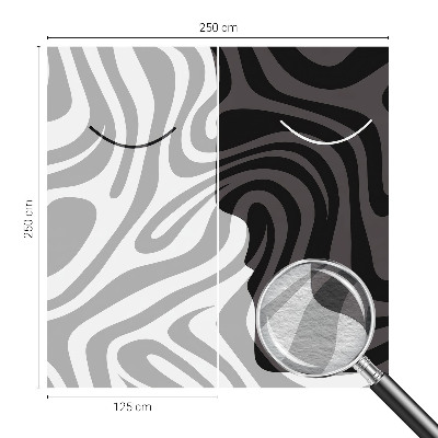 Vlies-Fototapete fürs Schlafzimmer Abstrakte Gesichter