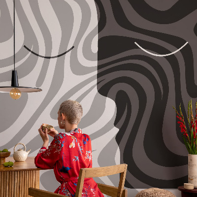 Vlies-Fototapete fürs Schlafzimmer Abstrakte Gesichter