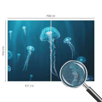 Vliestapete fürs Wohnzimmer mit maritimem Motiv in eleganten Farben