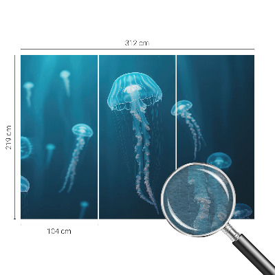 Vliestapete fürs Wohnzimmer mit maritimem Motiv in eleganten Farben