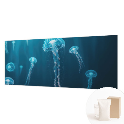 Vliestapete fürs Wohnzimmer mit maritimem Motiv in eleganten Farben