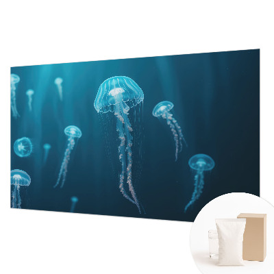 Vliestapete fürs Wohnzimmer mit maritimem Motiv in eleganten Farben
