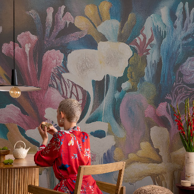 Moderne Vlies-Fototapete Blumenexplosion