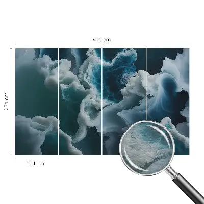 Bedruckte Vlies-Fototapete mit Motiv Meereswellen