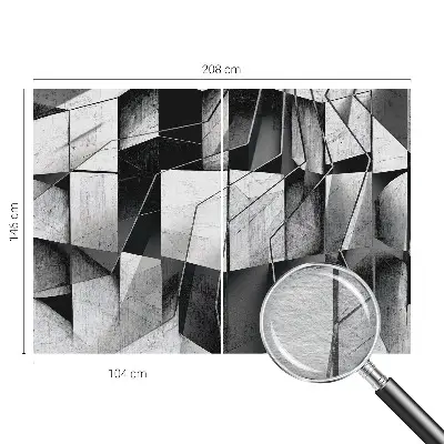 Wand-Fototapete mit geometrischer abstraktion