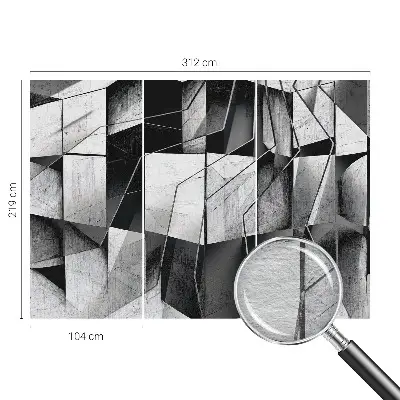 Wand-Fototapete mit geometrischer abstraktion