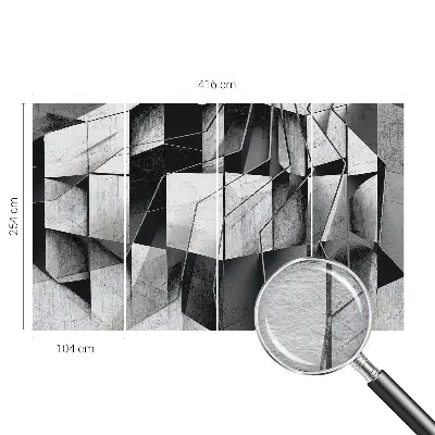 Wand-Fototapete mit geometrischer abstraktion