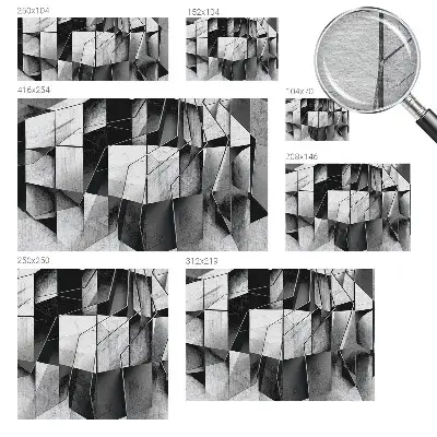 Wand-Fototapete mit geometrischer abstraktion