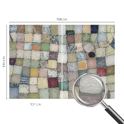 Fototapete mit farbenfrohem Mosaikmotiv