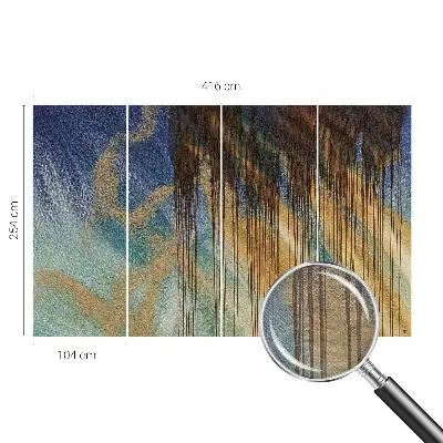 Dekorative Wand-Fototapete mit abstrakter Komposition