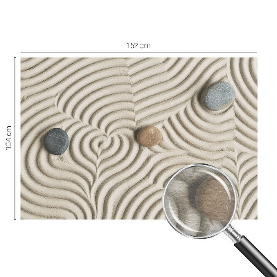 Fototapete fürs Wohnzimmer mit harmonischen Wellen als dezentes Wandmotiv