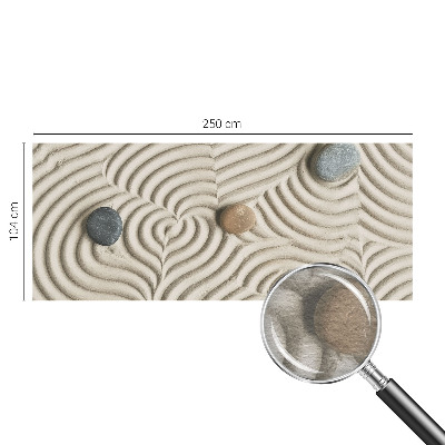 Fototapete fürs Wohnzimmer mit harmonischen Wellen als dezentes Wandmotiv