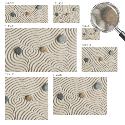 Fototapete fürs Wohnzimmer mit harmonischen Wellen als dezentes Wandmotiv