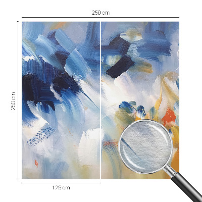 Motivtapete aus Vlies Bunte Pinselstriche