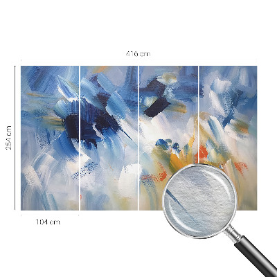 Motivtapete aus Vlies Bunte Pinselstriche