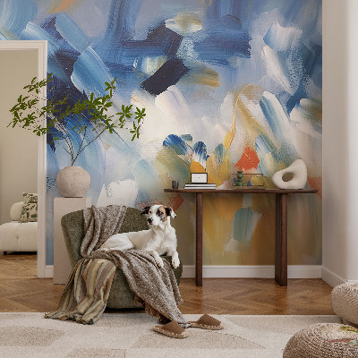 Motivtapete aus Vlies Bunte Pinselstriche