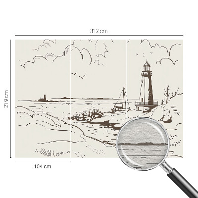 Fototapete aus Vlies mit einer Küstenlandschaft
