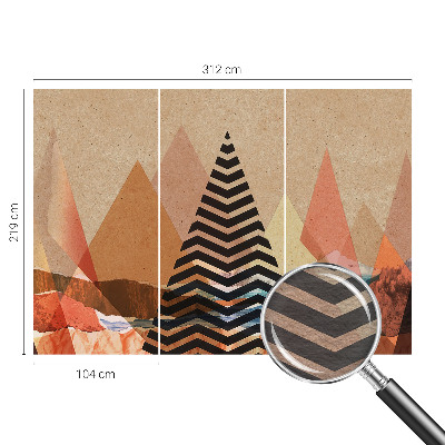 Vlies-Fototapete nach Maß mit abstrakter Landschaft als Motiv