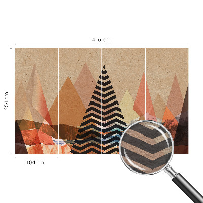 Vlies-Fototapete nach Maß mit abstrakter Landschaft als Motiv