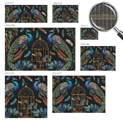 Vlies-Fototapete fürs Schlafzimmer Exotische Pfauen