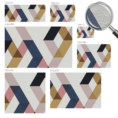 Vlies-Fototapete fürs Wohnzimmer Bunte Rauten