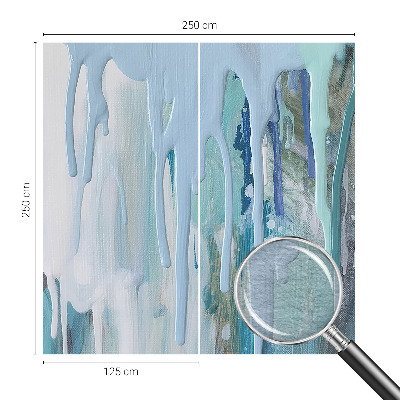 Vliestapete fürs Wohnzimmer Blaue Kaskaden