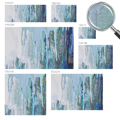 Vliestapete fürs Wohnzimmer Blaue Kaskaden