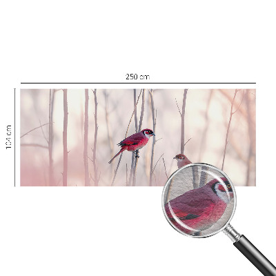Wand-Fototapete mit einem Vogelpaar als Motiv