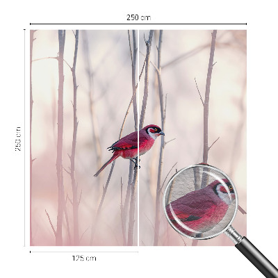 Wand-Fototapete mit einem Vogelpaar als Motiv