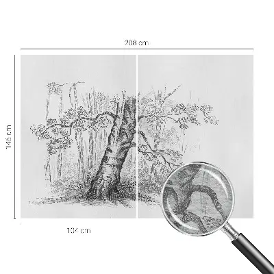 Fototapete mit Motiv eines Waldbaums
