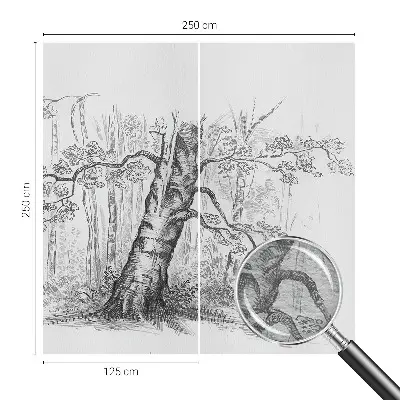 Fototapete mit Motiv eines Waldbaums