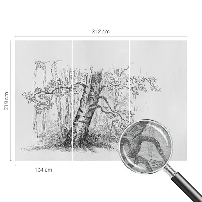 Fototapete mit Motiv eines Waldbaums
