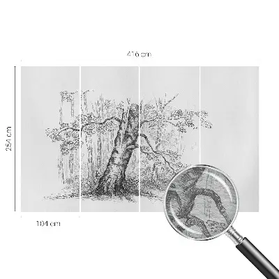 Fototapete mit Motiv eines Waldbaums