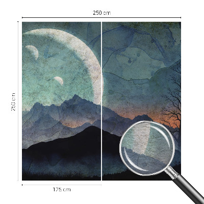 Fototapete fürs Kinderzimmer Nachtlandschaft