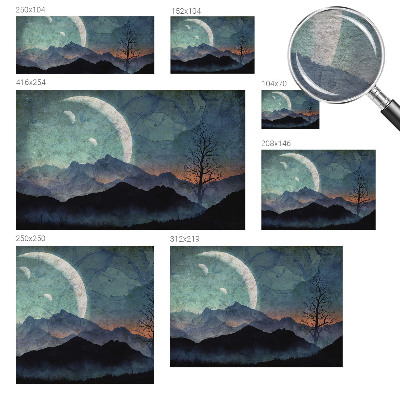 Fototapete fürs Kinderzimmer Nachtlandschaft