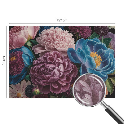 Fototapete fürs Wohnzimmer Bunte Blumen