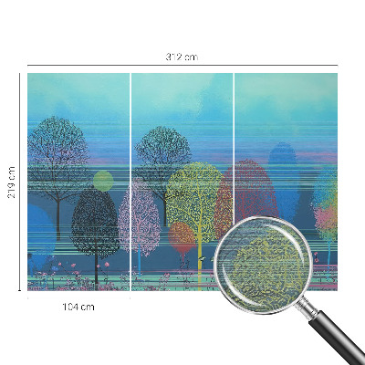 Motivtapete aus Vlies Farbenfrohe Harmonie