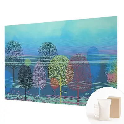 Motivtapete aus Vlies in bunten Farben mit harmonischem Design