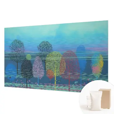 Motivtapete aus Vlies in bunten Farben mit harmonischem Design