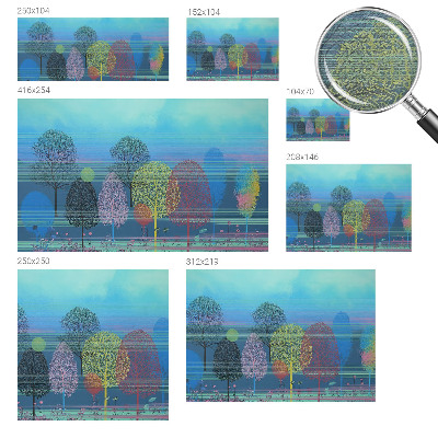 Motivtapete aus Vlies Farbenfrohe Harmonie