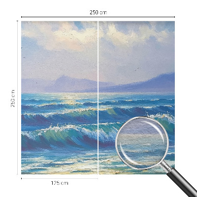 Vlies-Fototapete nach Maß mit Motiv Meereswellen