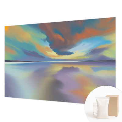 Fototapete aus Vlies mit Motiv eines Regenbogen-Sonnenuntergangs