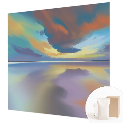 Fototapete aus Vlies mit Motiv eines Regenbogen-Sonnenuntergangs
