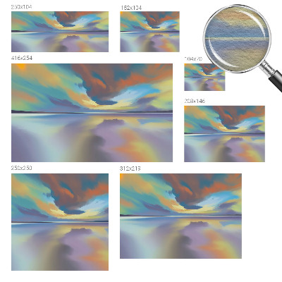 Fototapete aus Vlies Regenbogen-Sonnenuntergang