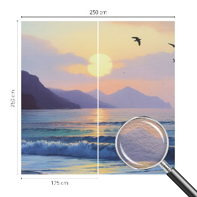 Vlies-Fototapete fürs Wohnzimmer Sea West