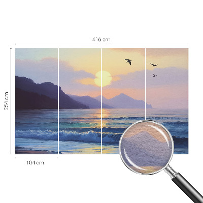 Vlies-Fototapete fürs Wohnzimmer mit Motiv „Sea West“