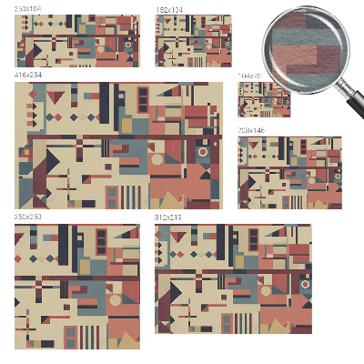 Vliestapete fürs Wohnzimmer Abstrakte Komposition