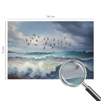 Vliestapete fürs Schlafzimmer Meereswellen