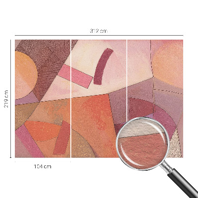 Moderne Vlies-Fototapete Farbenfrohe Formen